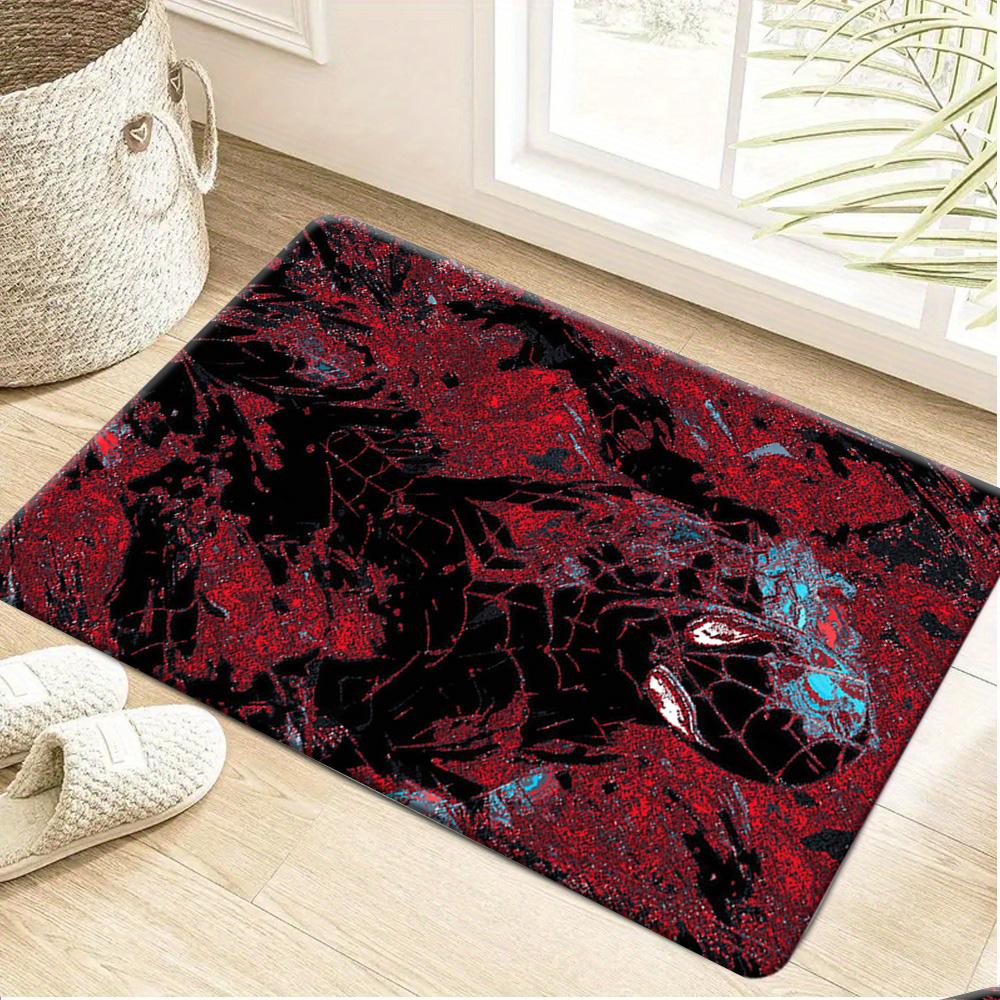 1pc Flannel Rug Marvel Superheroes Bathroom Mat, Multiple Sizes, Multi-functional for Daily Use, Suitable for Bathroom, Entran
