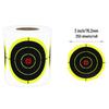 3-Inch Fluorescent Yellow Splatter Target Stickers for Shooting Practice