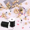 0,5mm-3mm Wachsfaden mehrfarbige Halskettenseil Wachsseil handgefertigt DIY Armband Materialseil