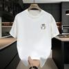 Short Sleeved T-shirt Men's Summer American Fashion Brand 2025 New Loose Half Sleeved Hong Kong Style Retro Pure Cotton Heavyweight T-shirt