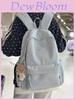 Sac à dos en nylon pour fille avec imprimé lettres, pour les voyages décontractés et l'école