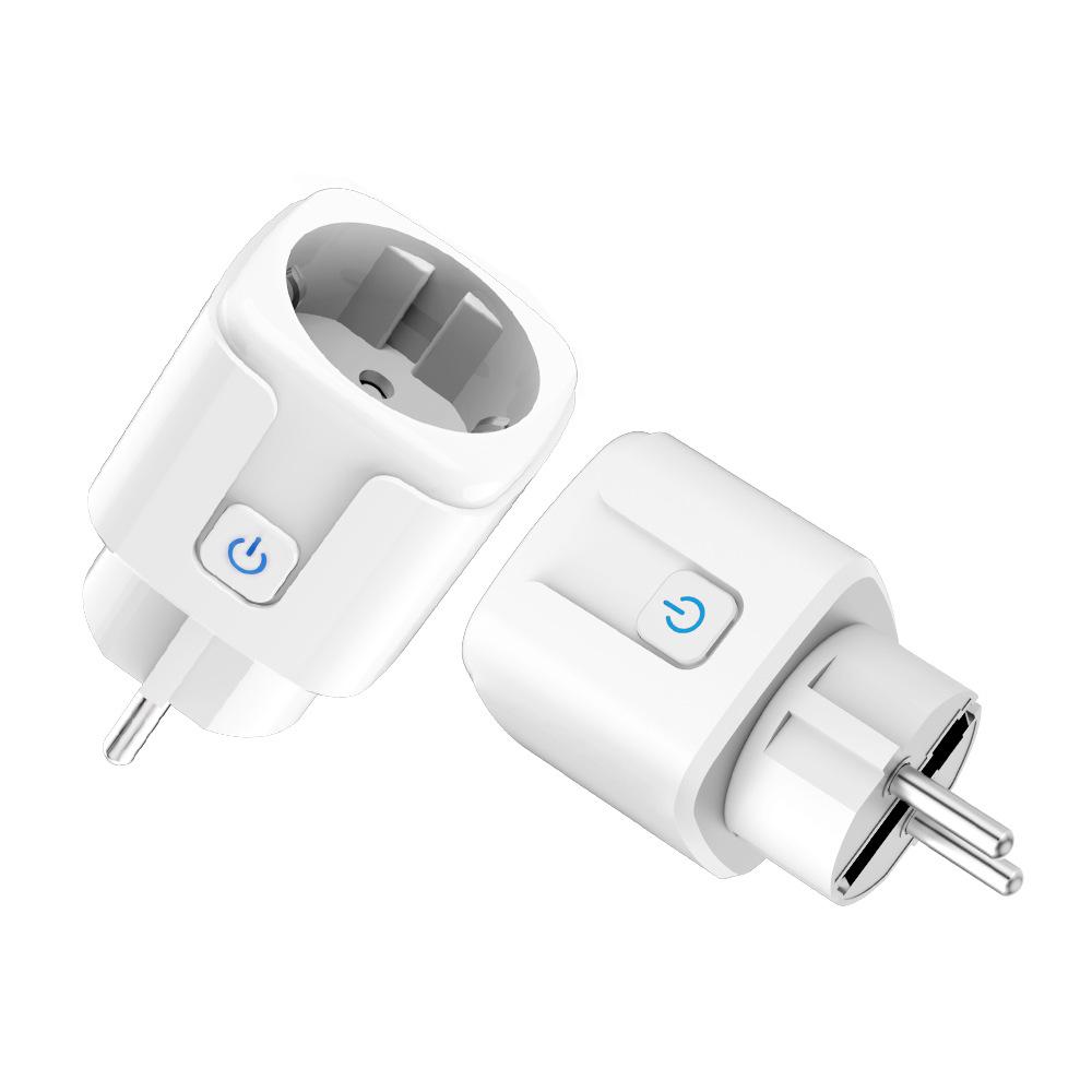 16A 20A EU Smart Socket WiFi Smart Plug Sockets Monitoring Timing Function Voice Control Works with Tuya APP Alexa Google Home