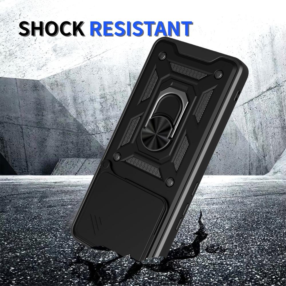 Armor Holder Hülle für Tecno Pova 7 Ultra 5G Hülle Abdeckung Schiebekamera Schutz Ringständer Stoßfest Rückseite Capa Funda