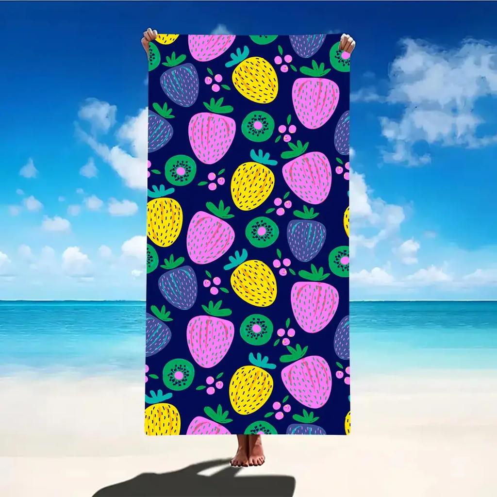 Beach Towel Portable Quick Fast Dry Sand Outdoor Travel Swim Blanket Thin Yoga Floral Print Mat Personalization Stripes Towel