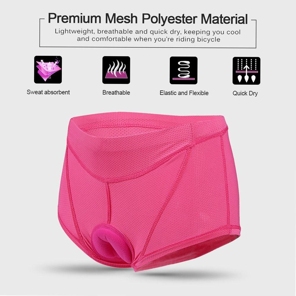 3D Pad Cycling Underwear Shorts Sweat Wicking Bike Underwear Pants Bike Shorts  Mountain Biking