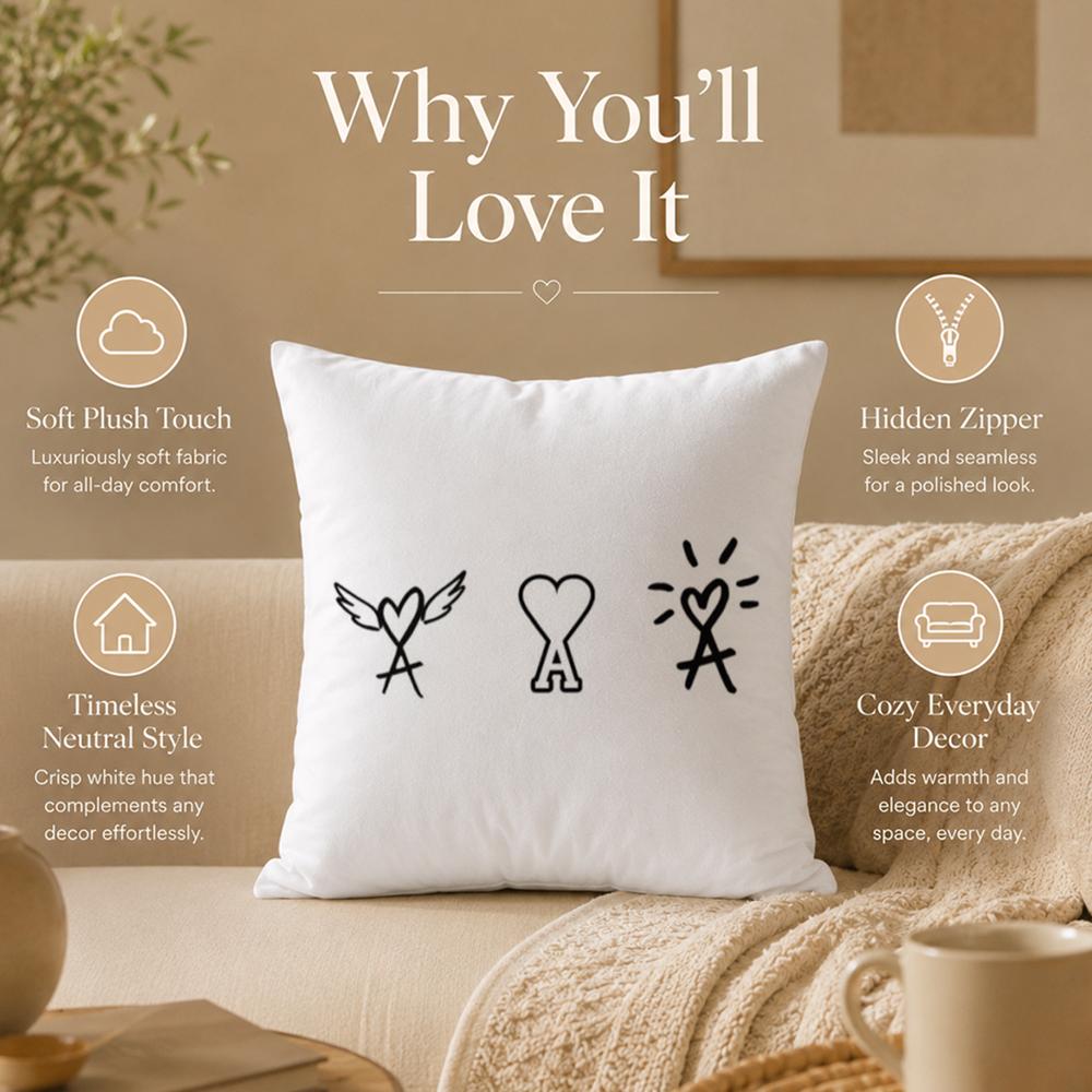 Fashion A‑AAAMIPARISSS Cushion Cover Double-Sided Printed Pillow Cover Hypoallergenic Dust-Mite Proof