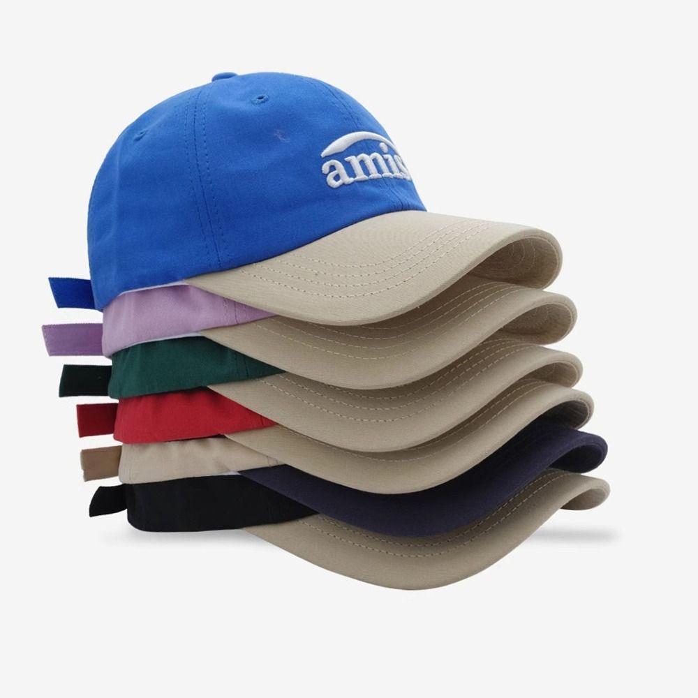 Adjustable American-Style Baseball Cap Summer Letter Embroidered Peaked Cap Quick-Drying Beach Hat Outdoor Sun Protection Hat