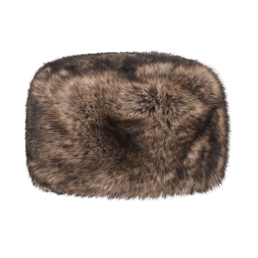 Winter Russian Winter Hat for Men and Fluffy Fur Suitable for Small Warm Respect for the Aged Brown Hat, Women, Hat, Warm, Thick, Stylish, Seniors,