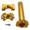 HANSWD Motorcycle CNC Aluminum 22mm Throttle Grip High Performance Twist Throttle Grip Cable Scooter Bike Pedal (Gold)