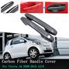 For Toyota iQ AJ10 10 Car Stickers Front Real Door Handle Chrome Carbon Cover 2008 2009 2010 2011 2012 2013 2014~2015 Right Left