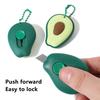 1/3 Stück Niedliches Tragbares Mini Avocado Erdbeere Karotte Kunst Universalmesser Express-Box Messer Papierschneider Bastelverpackungswerkzeuge