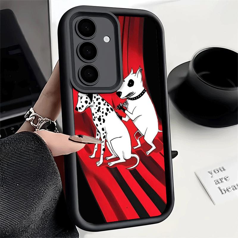 Bull Terrier Dog Cute Puppies Soft Phone Case for Samsung Galaxy A17 A16 A26 A36 A56 A15 A25 A35 A55 A14 A24 A34 A54 A13 A23 A33