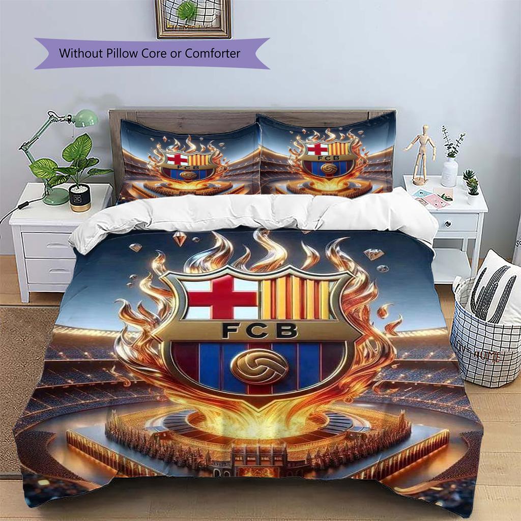 Cartoon Pattern Bedding Quilt Set Quilt Cover Pillowcase Home Decoration Birthday Gift (1 * Duvet Cover + 2 * Pillowcase, Without Core)