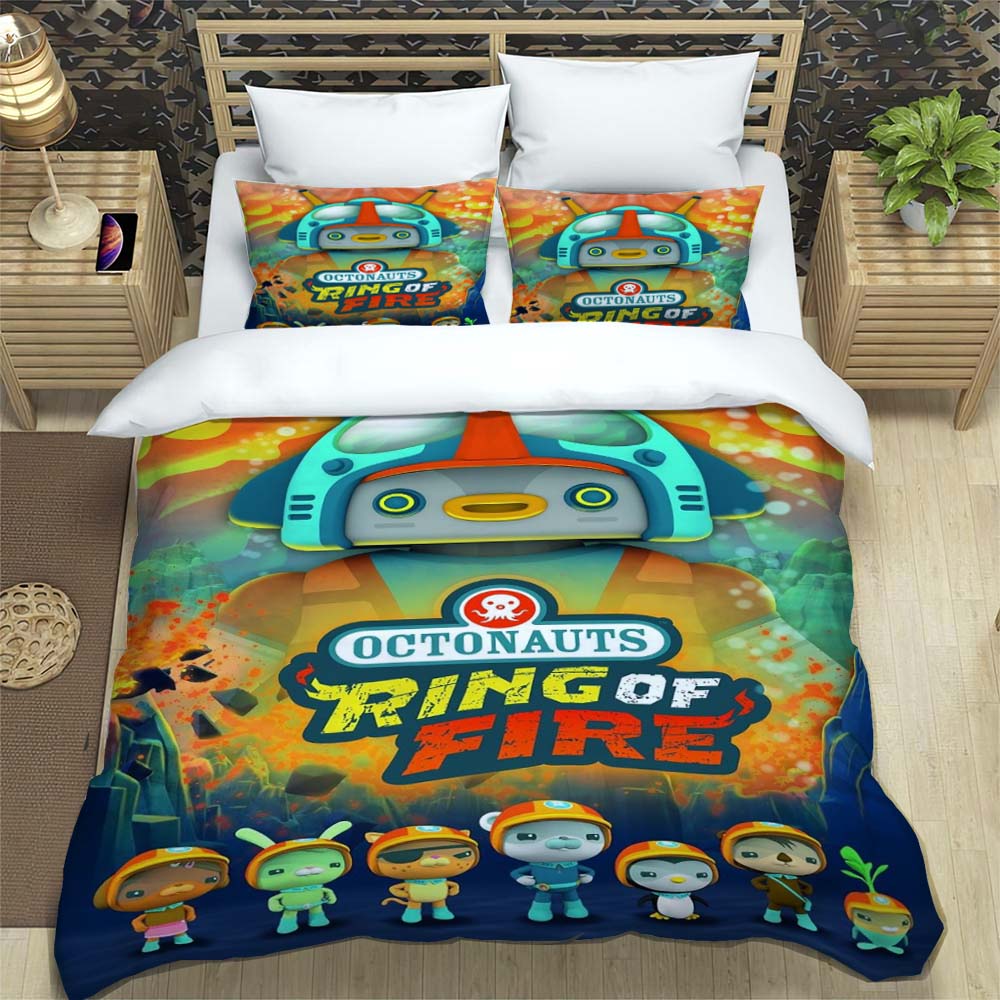3D Octonauts Bedding Sets, Duvet Covers and Pillowcases, Bedroom Decor, Children's Gifts, Adult Single/double Beds.
