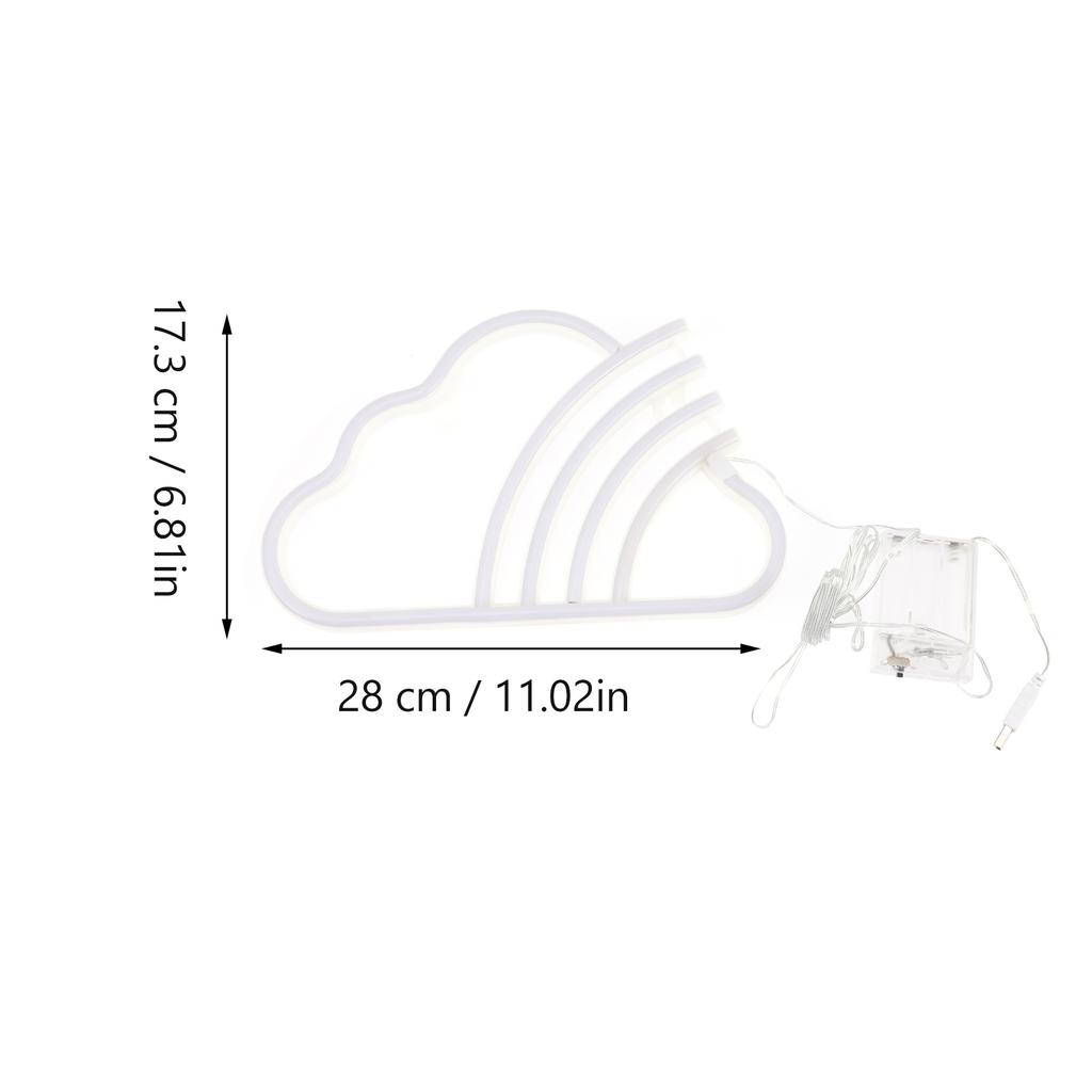 Stylish LED Neon Light Cloud Rainbow Design for Room Bar Mall Decor Neon Sign for Holiday Party Decoration LED Cloud