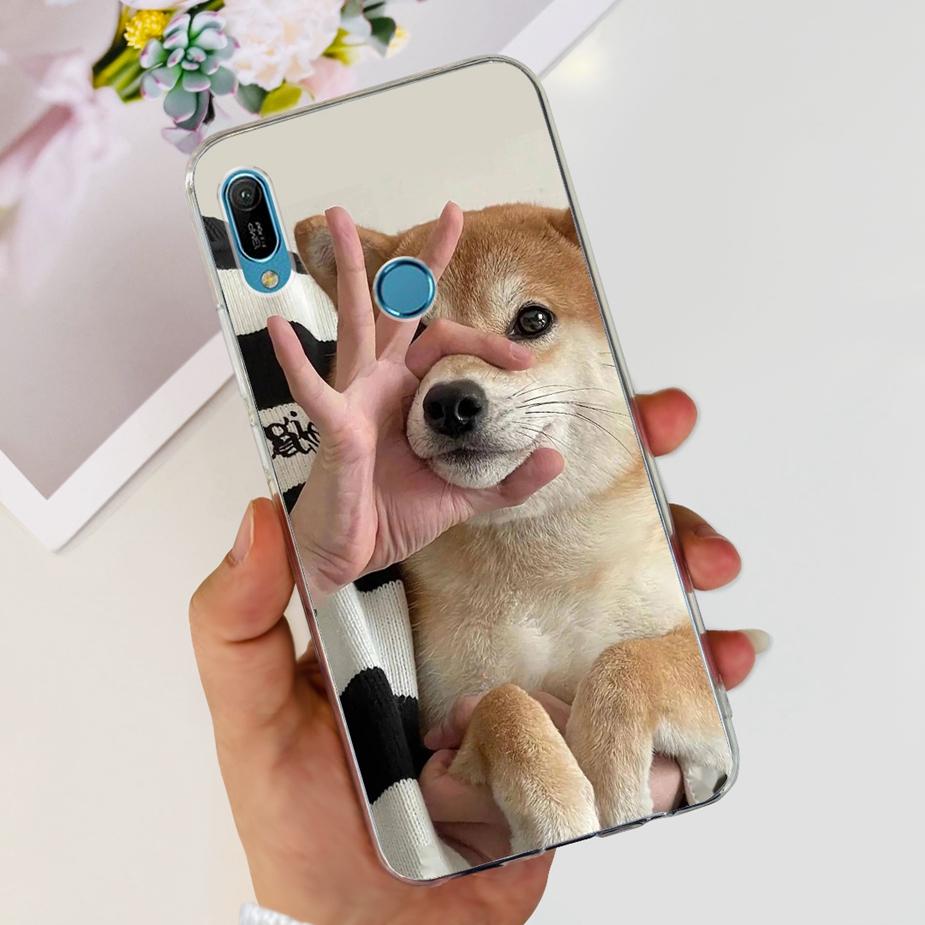 For Huawei Y6 2019 Case Y6 Prime 2019 Fashion Painted Cover Clear Silicone Phone Case For Huawei Y6s 2019 Y6 Pro 2019 Soft Shell