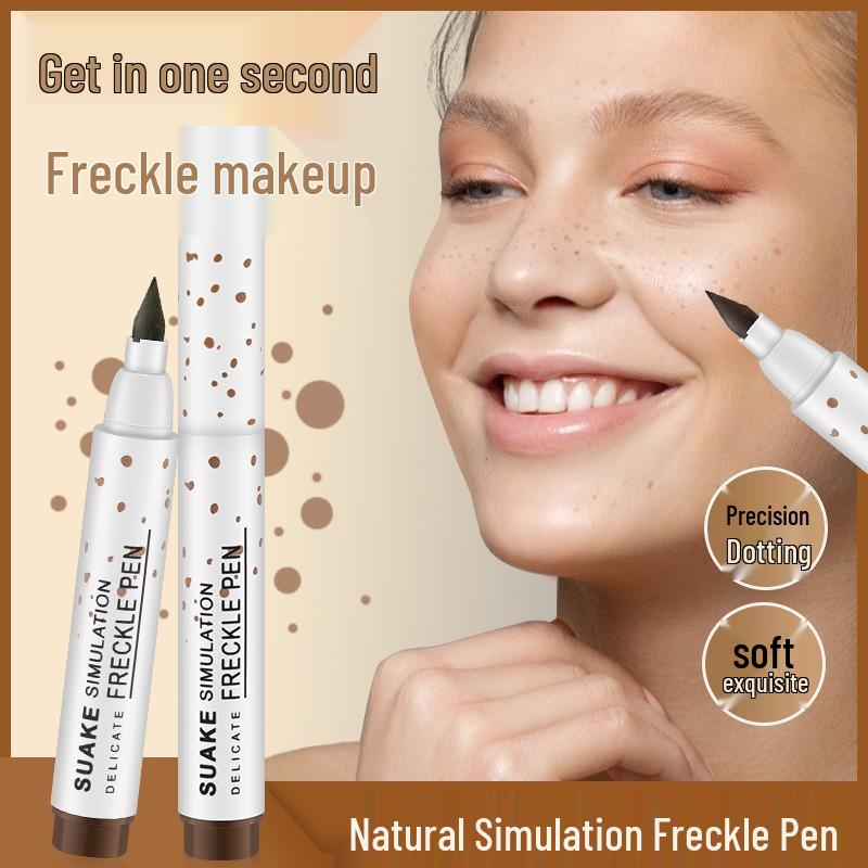 High-Pigment, Smudge-Resistant Freckle & Eyeliner Pen - Natural Look by SUAKE.