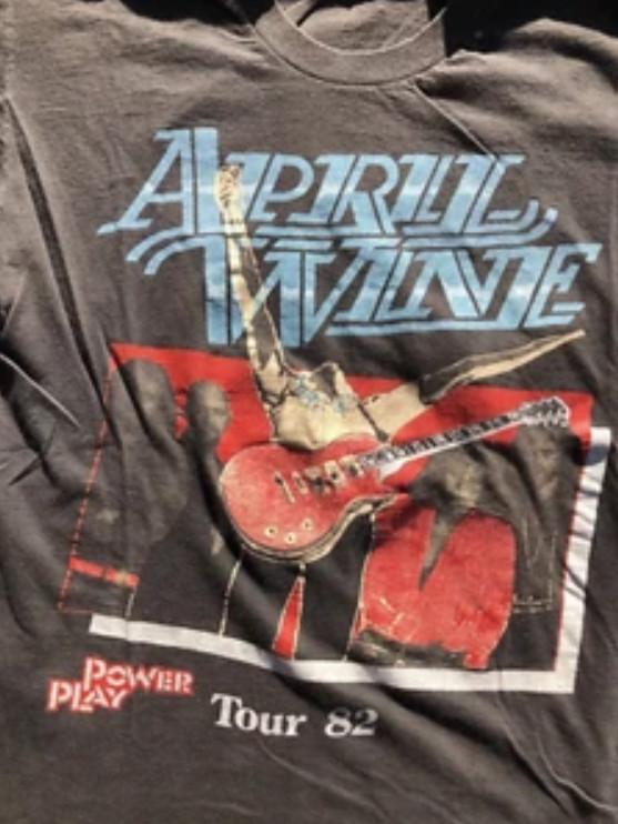 April Wine Tričko Tričko Vzácné Vintage Unisex Bavlna Všechny velikosti S-5XL Unisex Tričko