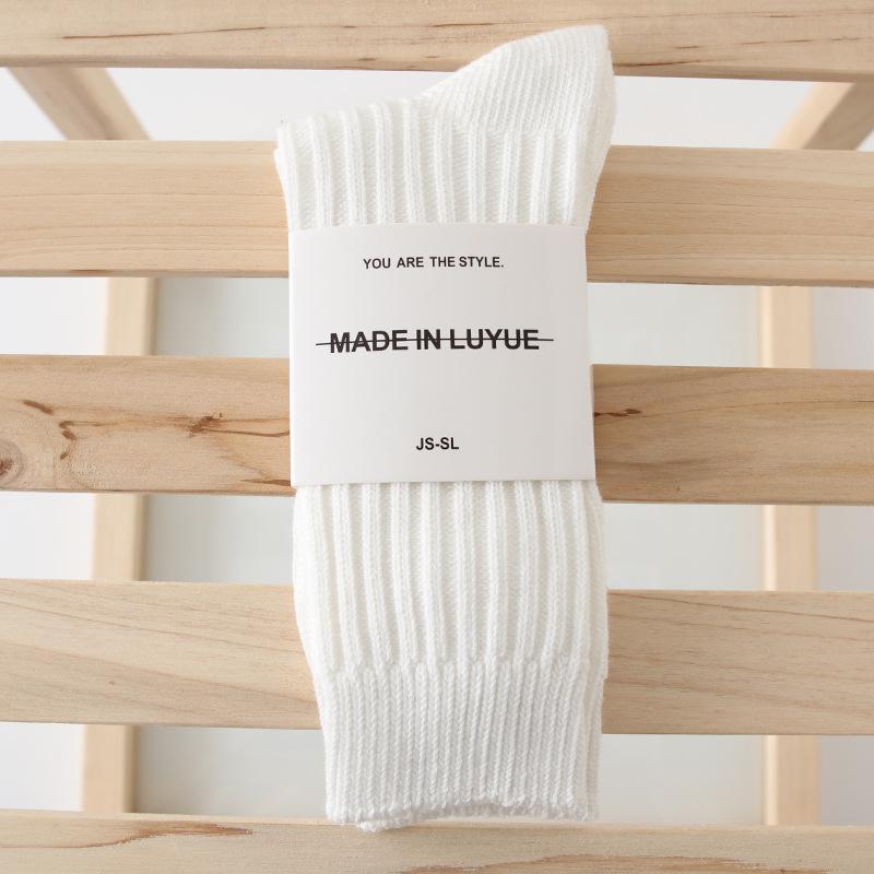 

Socks Set~ Thick Thread Double Needle Comfortable And Durable Breathable Fashion Casual Versatile Couple Style One size fits all чорний