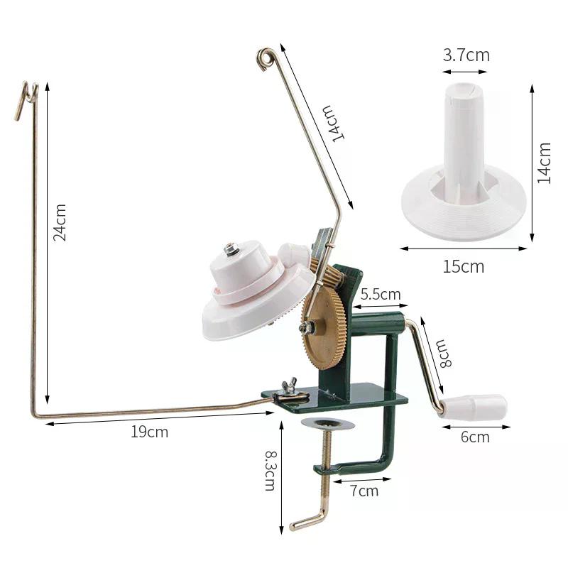 Hand Operated Bobbin Winder Fibre Wool Bobbin Winder For DIY Sewing Crochet Hand Tools Manual Swift Wool Bobbin Winder