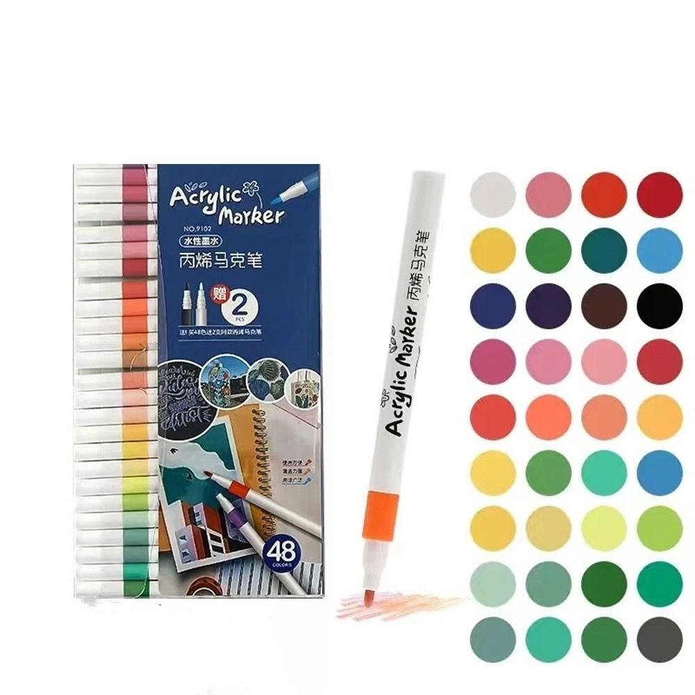 Graffiti Acrylic Paint Marker Set Non-toxic Colorful Painting Pen  Kids Children