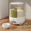 Rotating Rice Storage Bin DampnessResistantResistant Grain Dispenser 360° Rotatable