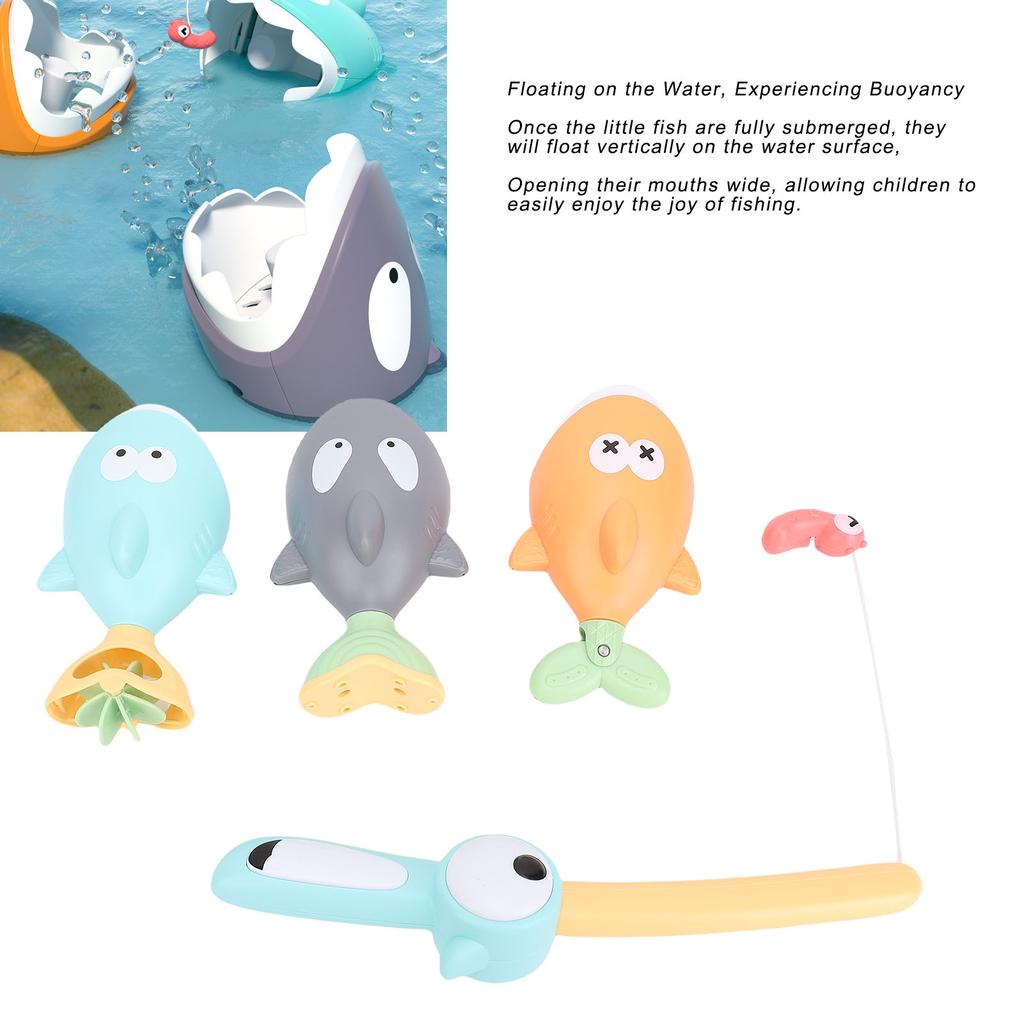 Bathtub Fishing Toy Set Sensory Development Interactive Baby Bath Toys Safe for Toddlers