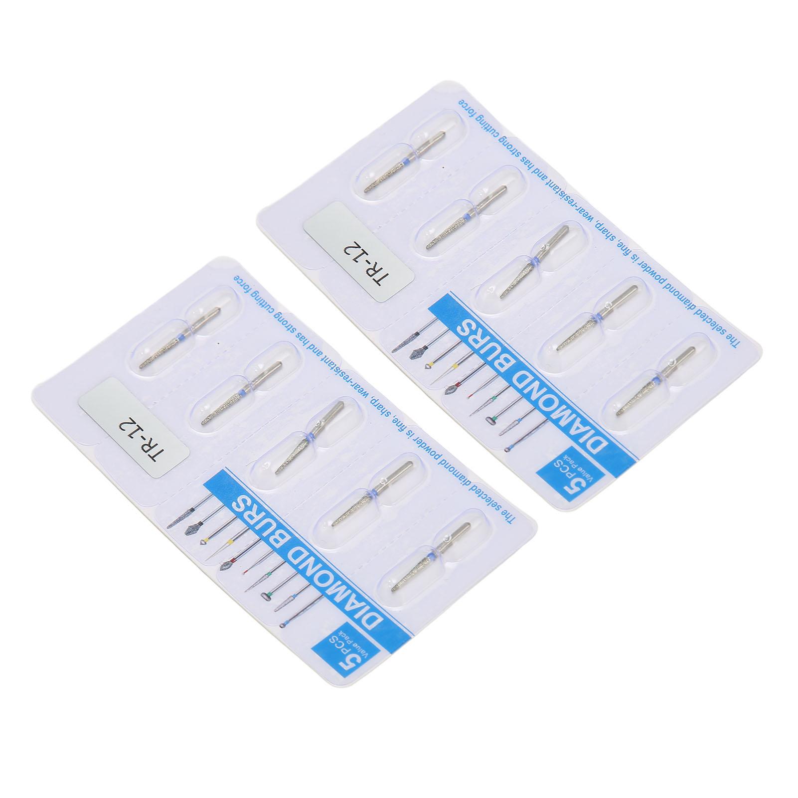 

10 шт. Стоматологические полировальные боры Уход за зубами Высокоскоростные Острые Стоматологические боры из нержавеющей стали для