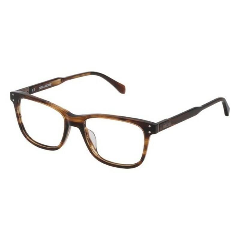 Zadig & Voltaire-Montura de Gafas Hombre Zadig & Voltaire VZV1815206HN Marrón Ø 52 mm