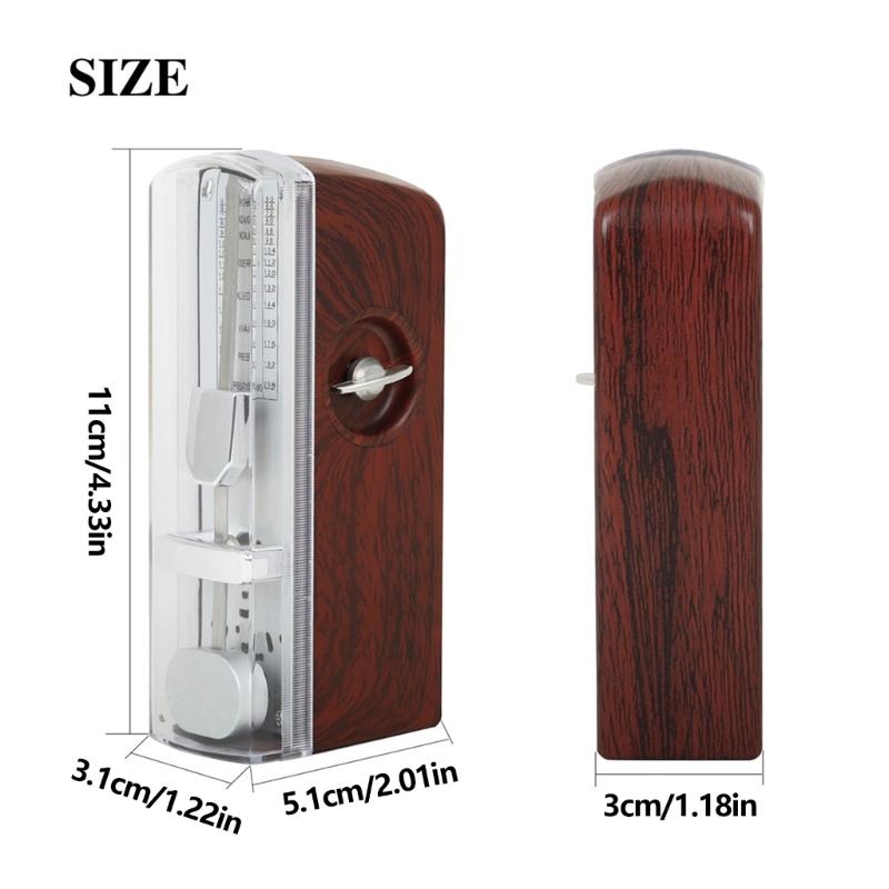 Standard Guitar Metronome Online Mechanical Rhythm Pendulum Metronome for Guitar Bass Piano Violin Musical Instruments