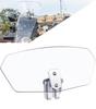 HENGTUAOTO Motorcycle Windscreen, Spoiler Air Deflector, Adjustable, Transparent
