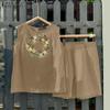 ZANZEA Women Casual Embroidery Floral Tank Tops and Shorts Summer Two Piece Suit Sets