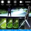 30W High Power Led Flashlight Telescopic Zoom Portable USB Rechargeable LED Lamp Emergency Spotlights Outdoor Camping Torch