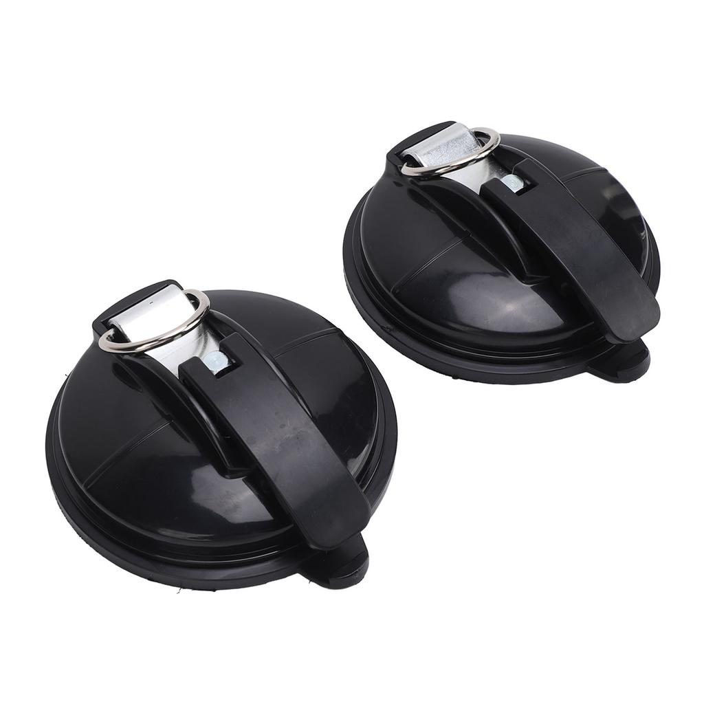 2pcs Rv Suction Cup Hooks Strong Hold Power Round Awning Suction Cup for T6 T5 T4 T6.1 Camper Caravan Motorhome Black