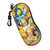Anime S-Simpsonss Cartoon  Glasses Case Men Women Printing Zipper  Eyewear Storage Box Small Eyewear Container