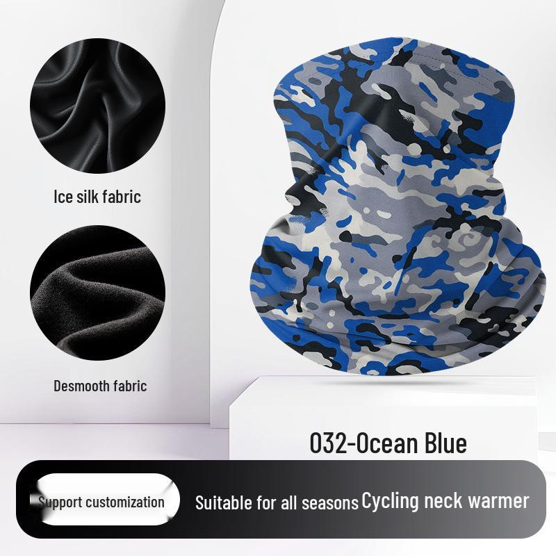 Summer Ice Silk Quick-Dry Headscarf: Versatile, Breathable, Sunscreen for Outdoor Sports & Cycling