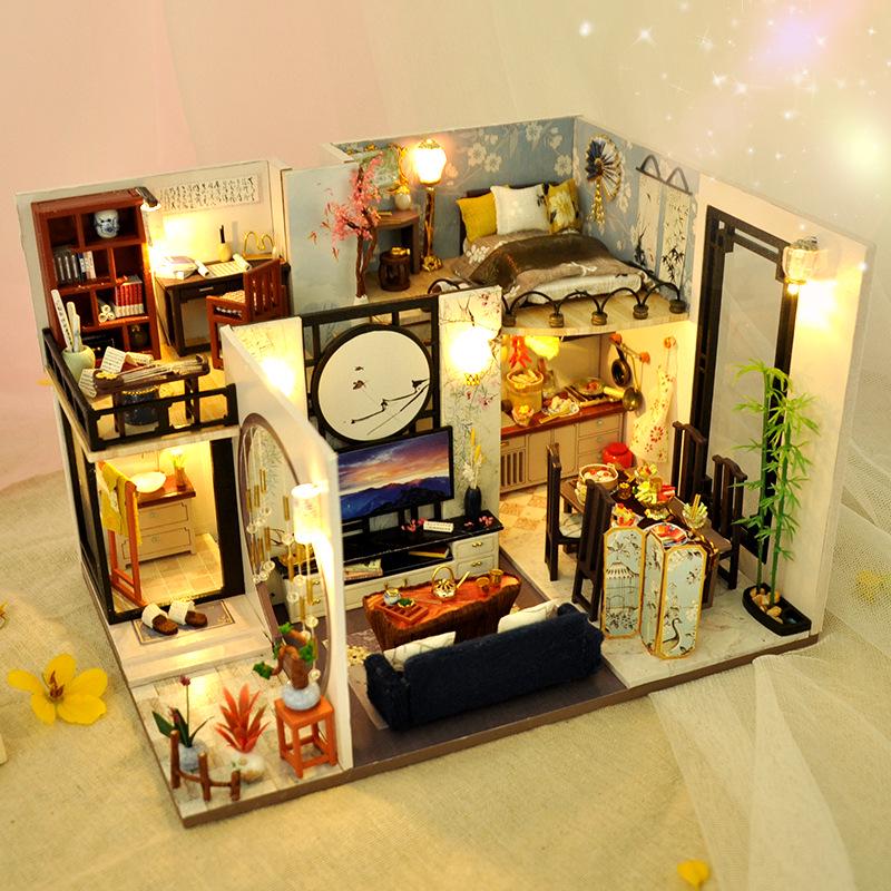 Tianyu DIY Kreativní model chalupy Hračka pro chlapce