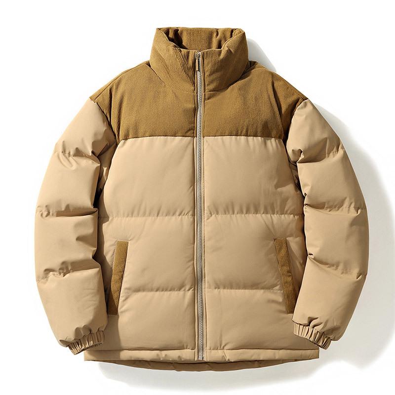 Autumn and Winter Thickened Men's Stand-up Neck Cotton-padded Clothes Couple's New Loose Casual Jacket Boys and Girls Cotton-padded Jacket Bag Clothes