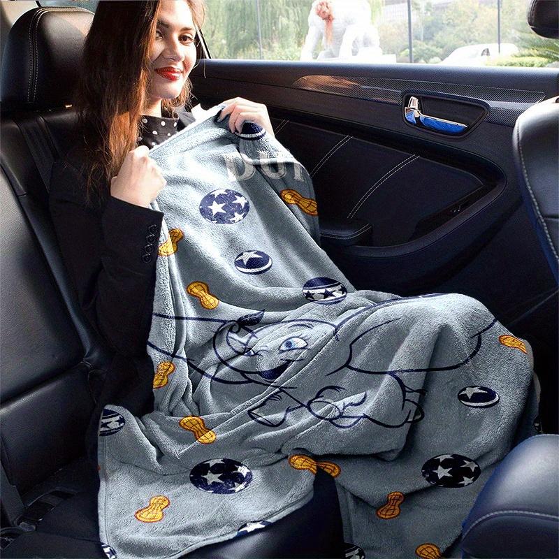 1pc Dumbo Printing Blanket - Soft, All-Season Throw for Office Blanket, Car, Travel