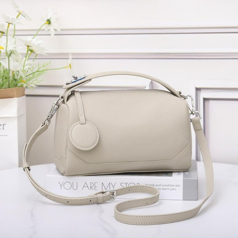 Versatile Pillow Bag Genuine Leather Simple Soft Leather Handbag Shoulder Small Crossbody Bag