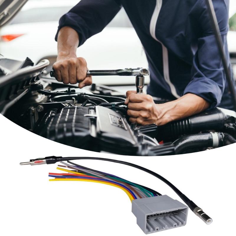 Plugs and Play Sound Radio Wiring Harness for Vehicles Seamless Dashboard Music Player Integration Upgrading Car Stereo