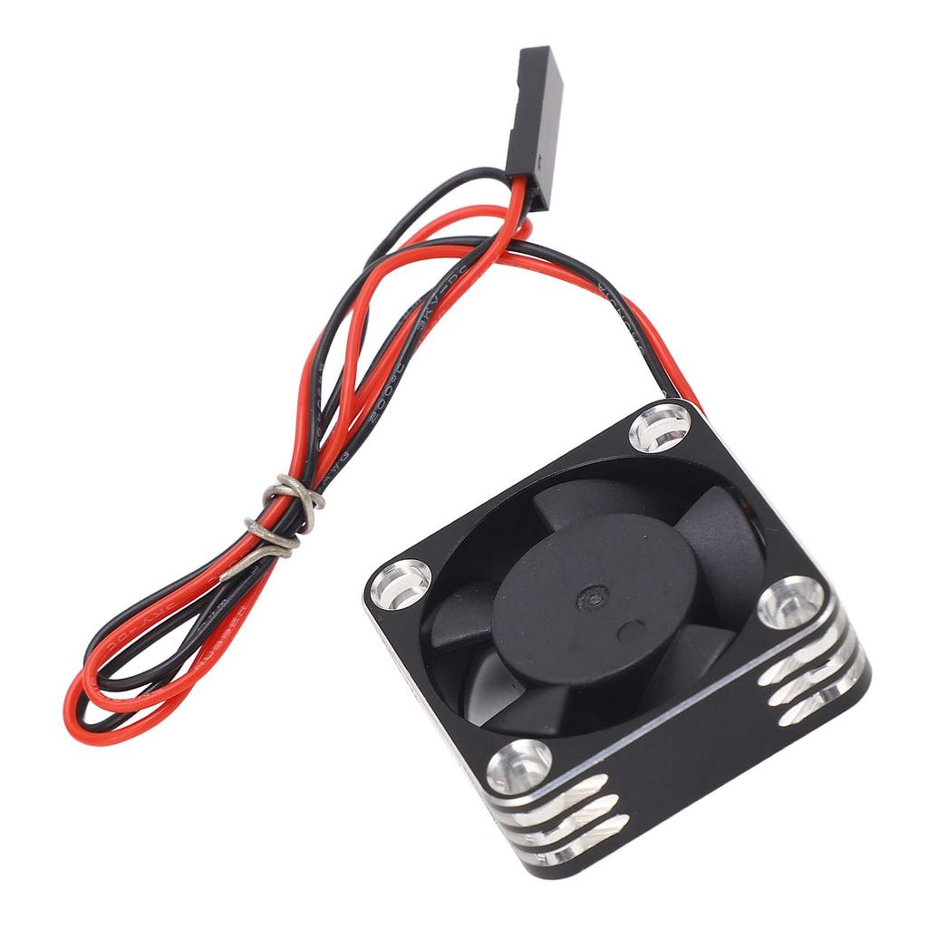 Motor Cooling Fan Universal 31x31mm 23000RPM Aluminum Plastic RC Car ESC Heatsink Fan for AXIAL for Traxxas for HSP for Redcat for HPI DC 5‑9V Silver