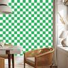 Green and White Checkerboard Wallpaper for Living Room and Bedroom 50x1000