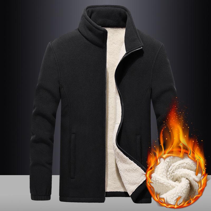 Men's M-8XL Oversized Plus Velvet Winter Thermals Clothes Down Coat Jacket Trench Coat Windbreaker Fat Men