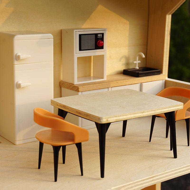 Simulation Small Furniture Doll Room Blind Box Doll Scene Ornament Play House Toy Wooden