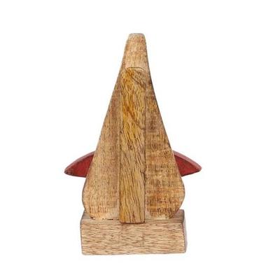 15.24cm  Wooden Glasses Holder Standard Brown