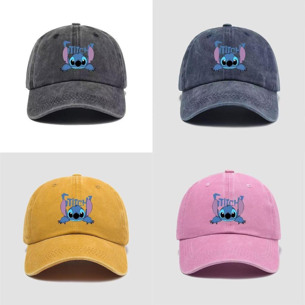 Casquette de Baseball Cartoon Stitch Avec Protection Solaire Pour un Usage Extérieur Décontracté