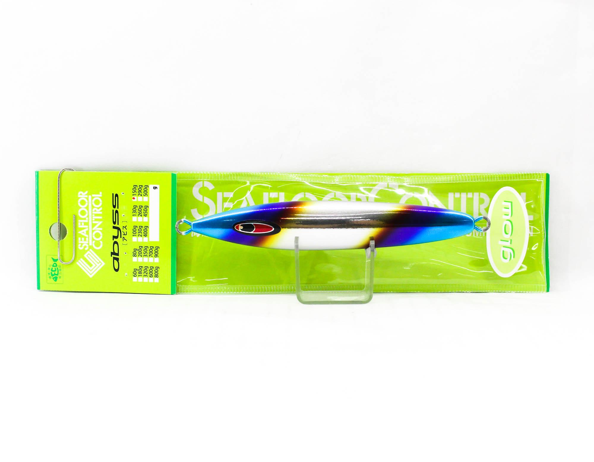 Seafloor Control Metal Jig Abyss 150 grams Titan Zebra Glow (7743)