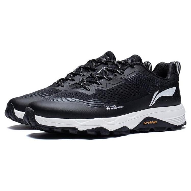 New LiNing Gundam Abrasion Resistant Breathable Low Top Casual Running Shoes Men's Black ARDT007-4