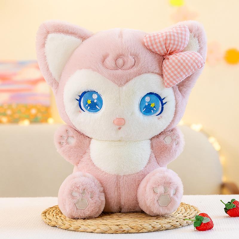 

Cute little fox plush toy doll large rag doll child throw pillow girlfriend birthday gift 35cm0.5kg